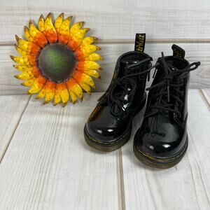 dr.‎ martens toddler 1460 patent boots 6C